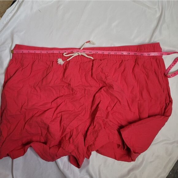 OLD NAVY pink textured gauze high‎ rise 5" inseam pull on shorts 4X - Picture 9 of 12